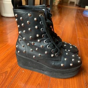 Strange cult studded boots